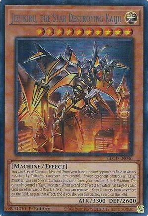 Jizukiru, the Star Destroying Kaiju (Silver) (BLC1-EN036) - Battles of Legend: Chapter 1 1st Edition