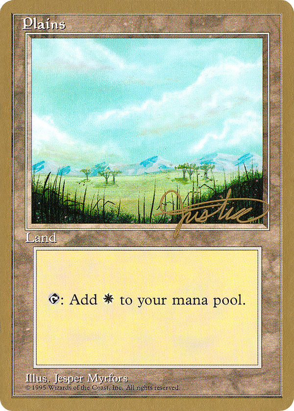 Plains (mj365) (Mark Justice) [Pro Tour Collector Set]