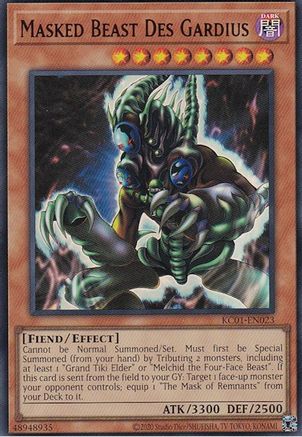 Masked Beast Des Gardius (KC01-EN023) - 25th Anniversary Ultimate Kaiba Set Unlimited