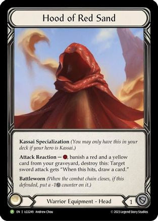 Hood of the Red Sand [LGS249] (Promo)  Cold Foil