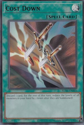Cost Down (KC01-EN045) - 25th Anniversary Ultimate Kaiba Set Unlimited