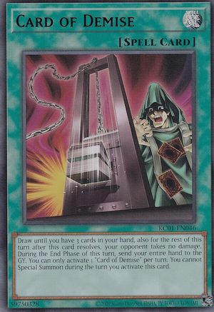 Card of Demise (KC01-EN046) - 25th Anniversary Ultimate Kaiba Set Unlimited