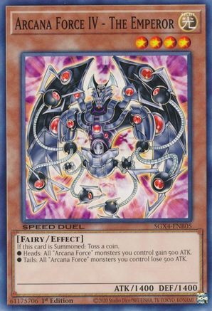 Arcana Force IV - The Emperor (SGX4-ENB05) - Speed Duel GX: Midterm Destruction 1st Edition