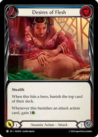 Desires of Flesh (Blue) [NUU019] (Part the Mistveil Nuu Blitz Deck)
