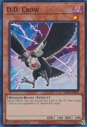 D.D. Crow (RA02-EN002) - 25th Anniversary Rarity Collection II 1st Edition