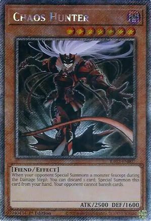 Chaos Hunter (Platinum Secret Rare) (RA02-EN007) - 25th Anniversary Rarity Collection II 1st Edition