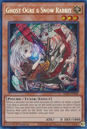 Ghost Ogre & Snow Rabbit (Alternate Art) (Secret Rare) (RA02-EN009) - 25th Anniversary Rarity Collection II 1st Edition