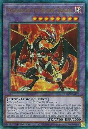 Masquerade the Blazing Dragon (PUR) (RA02-EN022) - 25th Anniversary Rarity Collection II 1st Edition