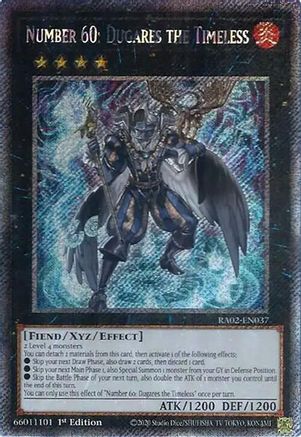 Number 60: Dugares the Timeless (Platinum Secret Rare) (RA02-EN037) - 25th Anniversary Rarity Collection II 1st Edition