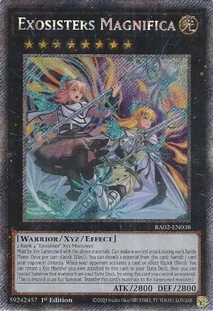 Exosisters Magnifica (Platinum Secret Rare) (RA02-EN038) - 25th Anniversary Rarity Collection II 1st Edition