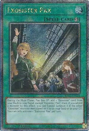Exosister Pax (Quarter Century Secret Rare) (RA02-EN066) - 25th Anniversary Rarity Collection II 1st Edition