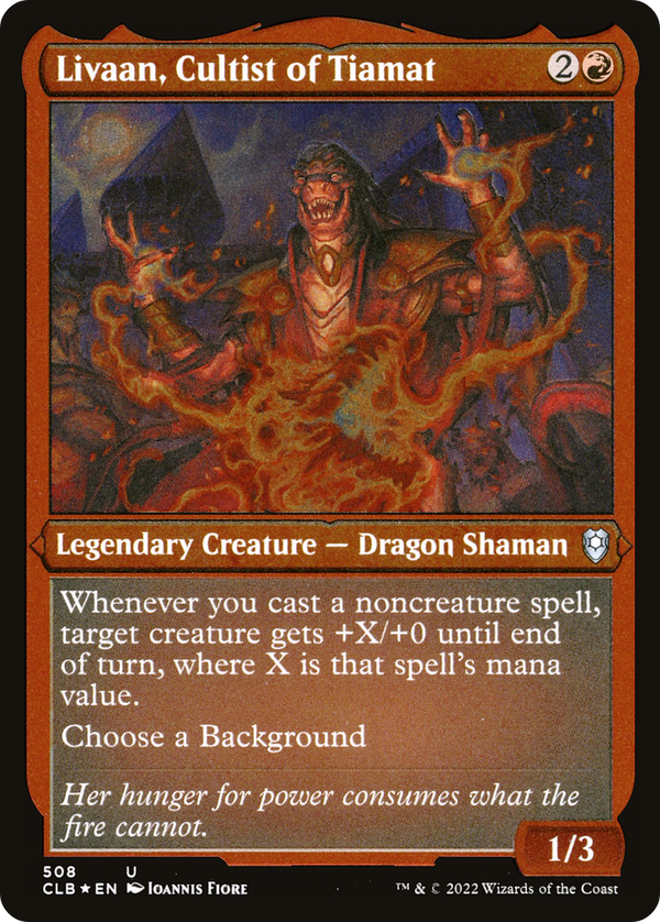 Livaan, Cultist of Tiamat (Foil Etched) [Commander Legends: Battle for Baldur's Gate]