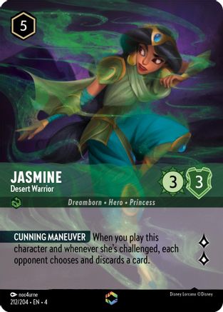 Jasmine - Desert Warrior (Enchanted) (212/204) [Ursula's Return]
