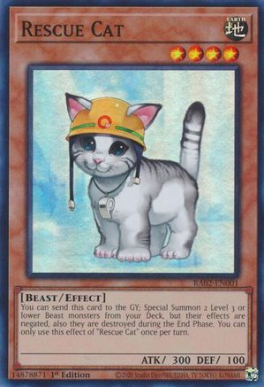 Rescue Cat (RA02-EN001) - 25th Anniversary Rarity Collection II 1st Edition