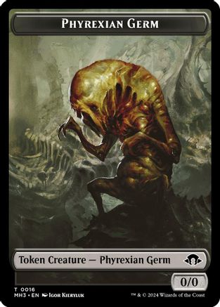 Phyrexian Germ // Phyrexian Wurm (0018) Double-Sided Token [Modern Horizons 3 Tokens]