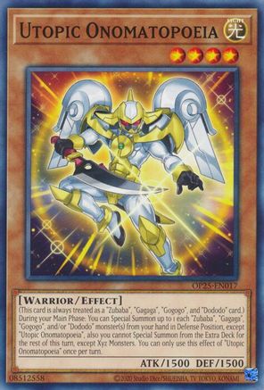 Utopic Onomatopoeia (OP25-EN017) - OTS Tournament Pack 25 Unlimited