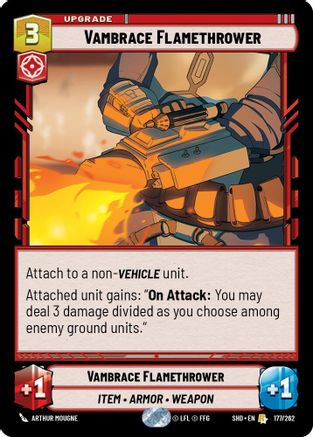 Vambrace Flamethrower (177/262) (177/262) [Shadows of the Galaxy]