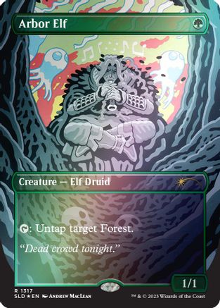 Arbor Elf (Rainbow Foil) [Secret Lair Drop Series]