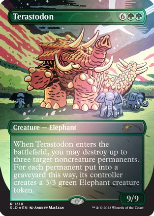 Terastodon (Rainbow Foil) [Secret Lair Drop Series]