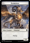 Elemental // Shark Double-Sided Token [Bloomburrow Commander Tokens]