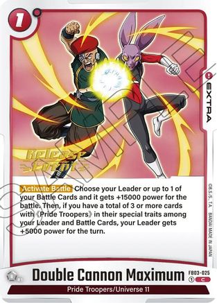 Double Cannon Maximum (FB03-025) - Raging Roar Release Event Cards