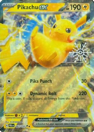 Pikachu ex (063/193) (Holiday Calendar) [Miscellaneous Cards]