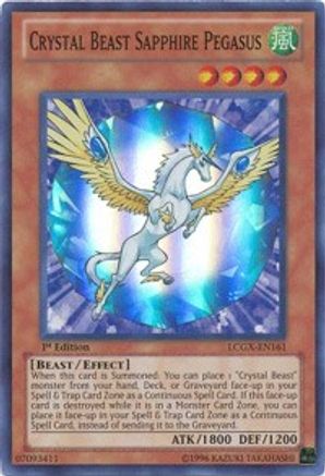 Crystal Beast Sapphire Pegasus (LCGX-EN161) - Legendary Collection 2 1st Edition