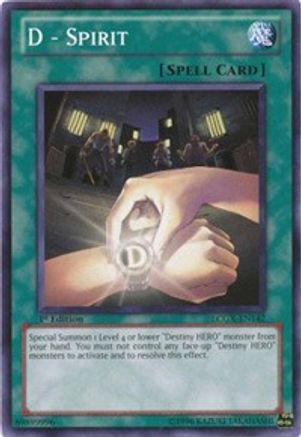 D - Spirit (LCGX-EN142) - Legendary Collection 2 1st Edition