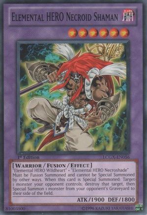 Elemental HERO Necroid Shaman (LCGX-EN056) - Legendary Collection 2 1st Edition