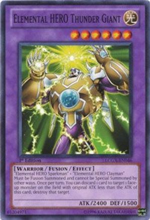 Elemental HERO Thunder Giant (LCGX-EN046) - Legendary Collection 2 1st Edition