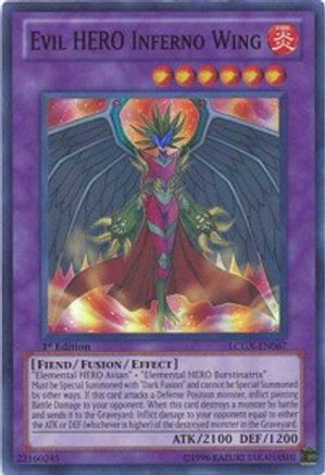 Evil HERO Inferno Wing (LCGX-EN067) - Legendary Collection 2 1st Edition