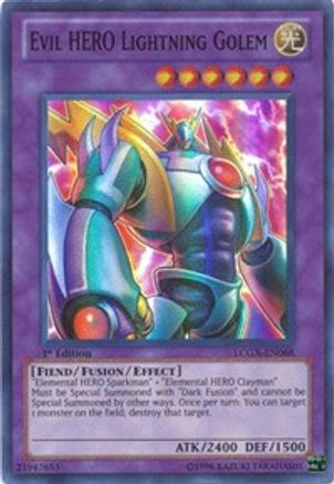 Evil HERO Lightning Golem (LCGX-EN068) - Legendary Collection 2 1st Edition