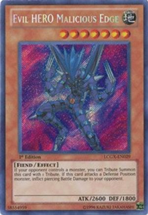 Evil HERO Malicious Edge (LCGX-EN029) - Legendary Collection 2 1st Edition