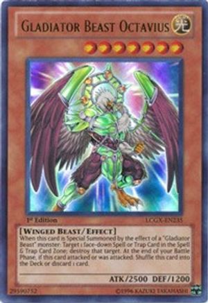 Gladiator Beast Octavius (LCGX-EN235) - Legendary Collection 2 1st Edition