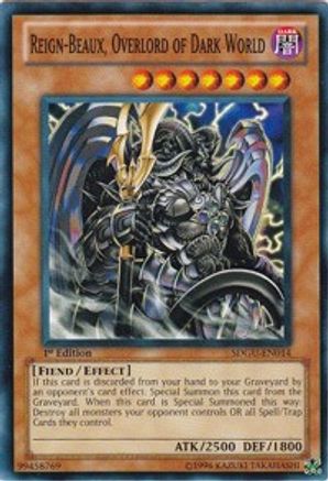 Reign-Beaux, Overlord of Dark World (SDGU-EN014) - Structure Deck: Gates of the Underworld 1st Edition