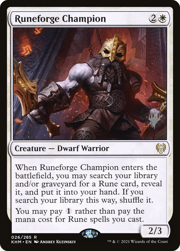 Runeforge Champion (Promo Pack) [Kaldheim Promos]