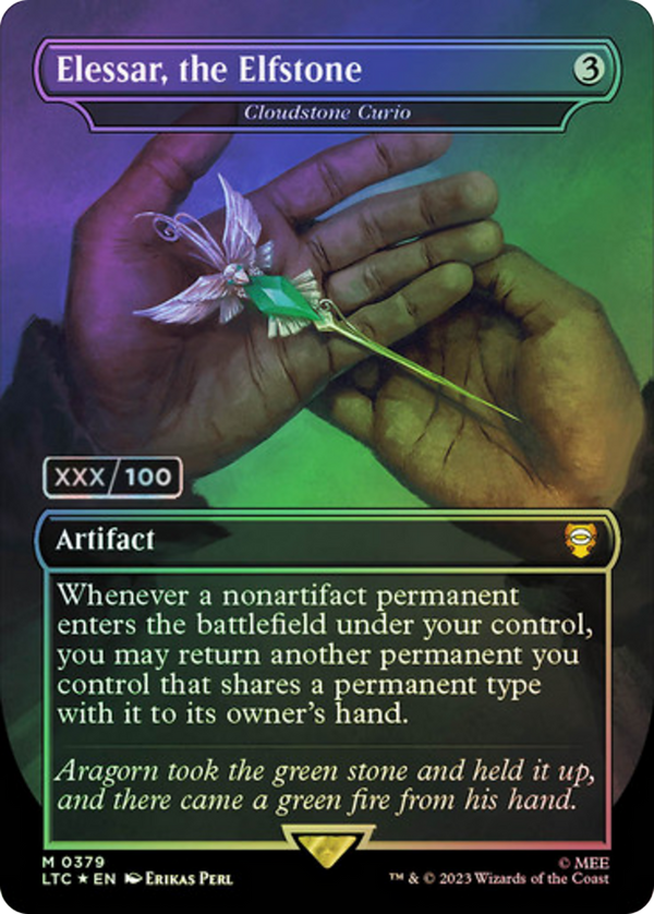 Elessar, the Elfstone - Cloudstone Curio (Serialized) [The Lord of the Rings: Tales of Middle-Earth Commander]