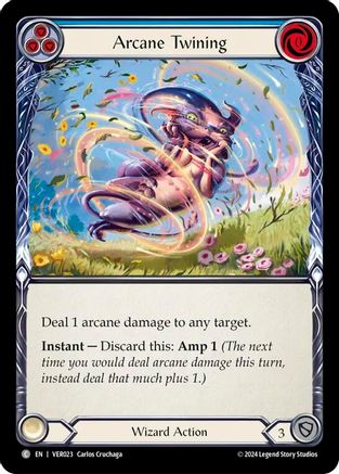Arcane Twining (Blue) [VER023] (Rosetta Verdance Blitz Deck)