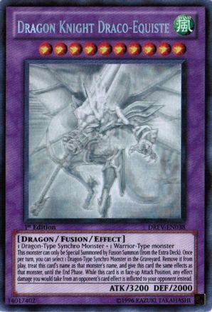 Dragon Knight Draco-Equiste (Ghost Rare) (DREV-EN038) - Duelist Revolution 1st Edition