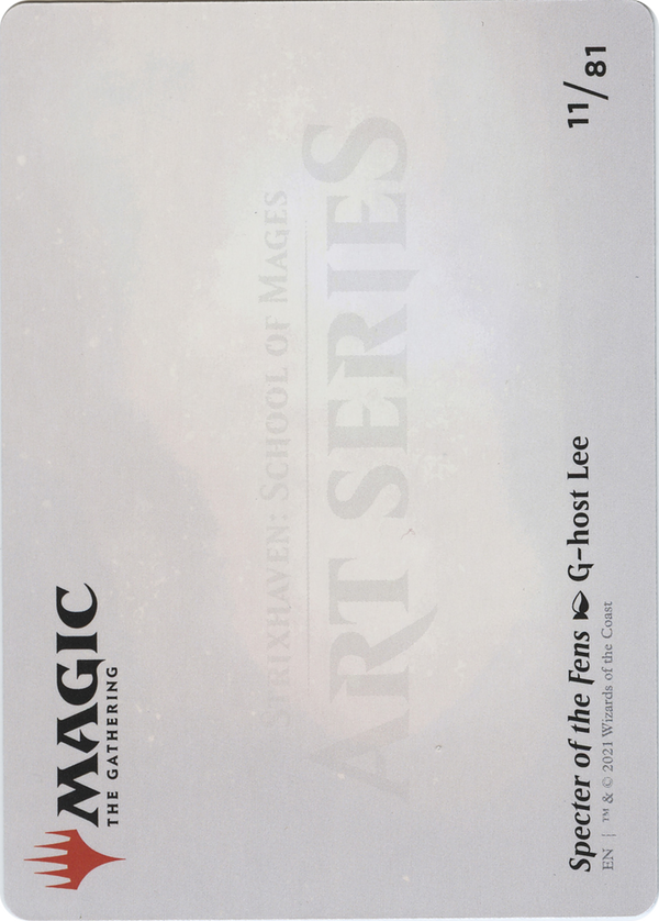 Specter of the Fens // Specter of the Fens (ASTX-011) - Strixhaven Art Series (Borderless) Foil