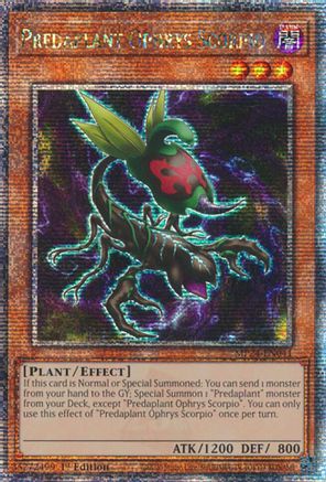 Predaplant Ophrys Scorpio (Quarter Century Secret Rare) (MP24-EN041) - 25th Anniversary Tin: Dueling Mirrors 1st Edition