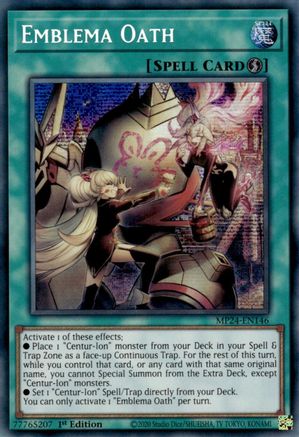 Emblema Oath (MP24-EN146) - 25th Anniversary Tin: Dueling Mirrors 1st Edition