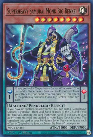 Superheavy Samurai Monk Big Benkei (MP24-EN187) - 25th Anniversary Tin: Dueling Mirrors 1st Edition