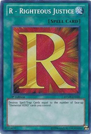 R - Righteous Justice (RYMP-EN025) - Ra Yellow Mega Pack Unlimited
