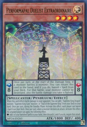 Performapal Duelist Extraordinaire (MP24-EN265) - 25th Anniversary Tin: Dueling Mirrors 1st Edition