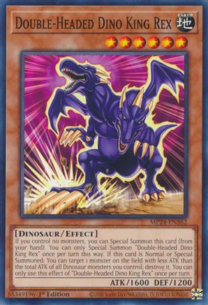 Double-Headed Dino King Rex (MP24-EN362) - 25th Anniversary Tin: Dueling Mirrors 1st Edition