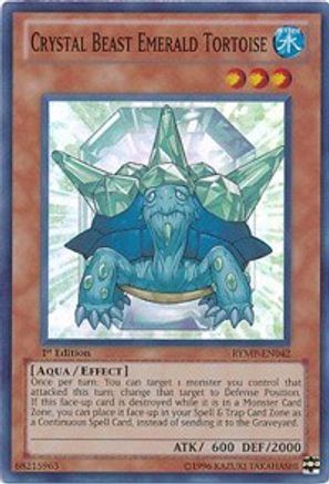 Crystal Beast Emerald Tortoise (RYMP-EN042) - Ra Yellow Mega Pack 1st Edition