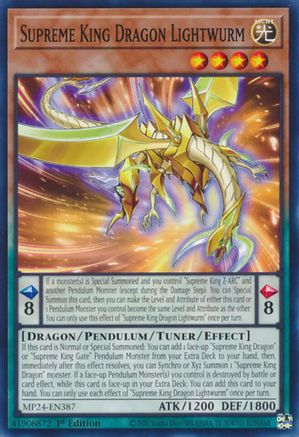 Supreme King Dragon Lightwurm (MP24-EN387) - 25th Anniversary Tin: Dueling Mirrors 1st Edition