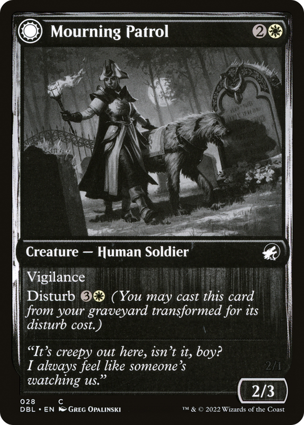 Mourning Patrol // Morning Apparition [Innistrad: Double Feature]