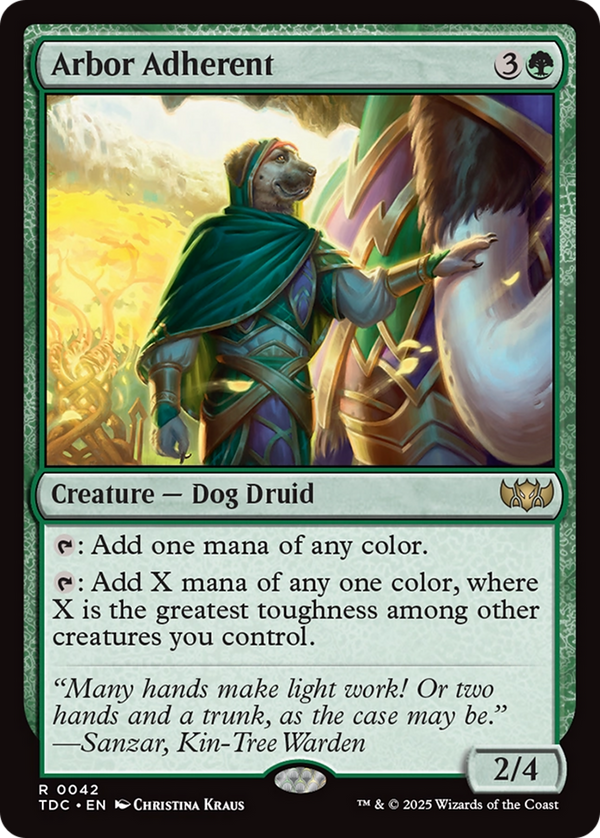 Arbor Adherent [Tarkir: Dragonstorm Commander]